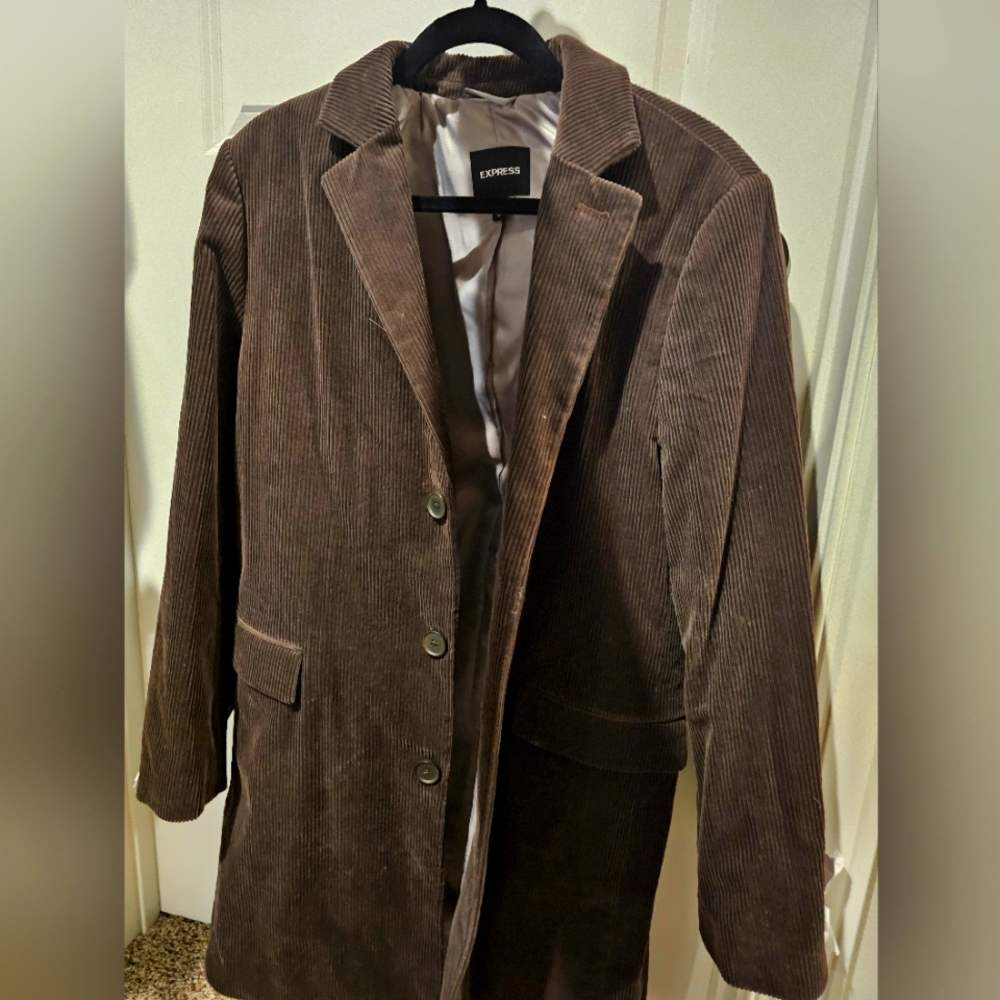 Express Men's Topcoat, Medium, New